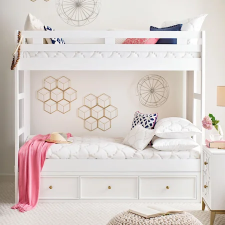 Twin-Over-Twin Bunk Bed with Underbed Storage